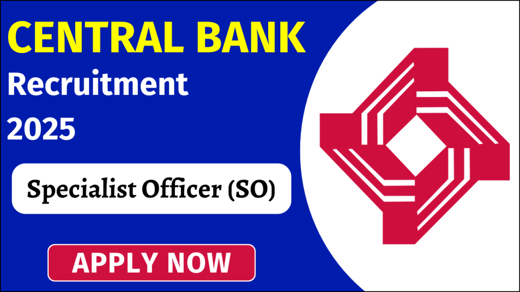 Central Bank of India SO Recruitment 2024